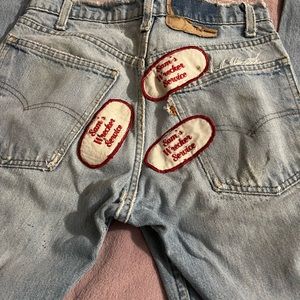 Posting these on a bet! My bf thinks these are worth money! Levi’s jeans